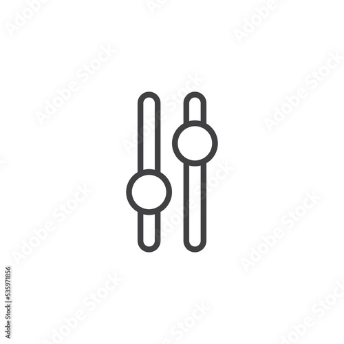 Volume adjustments line icon