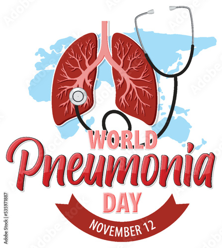 World Pneumonia Day Banner Design