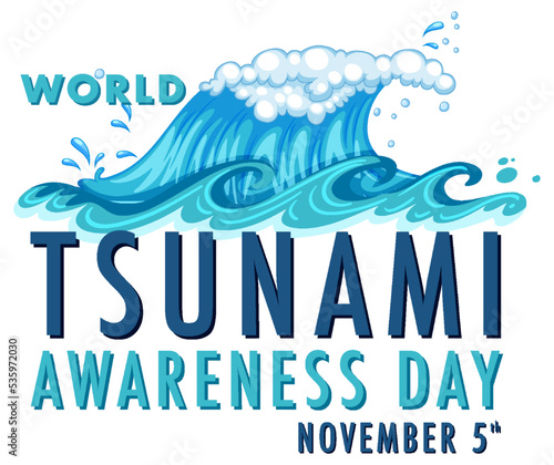 World Tsunami Awareness Day Banner Design