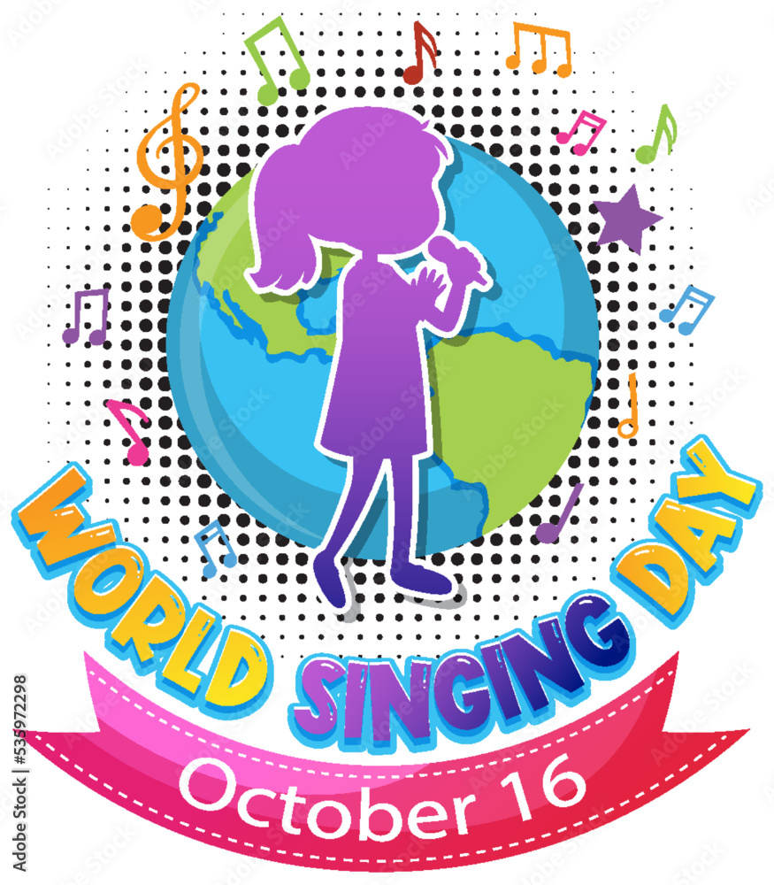 World Singing Day Banner Design