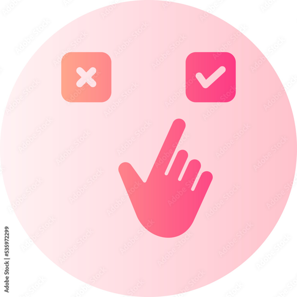 Obraz premium choose gradient icon