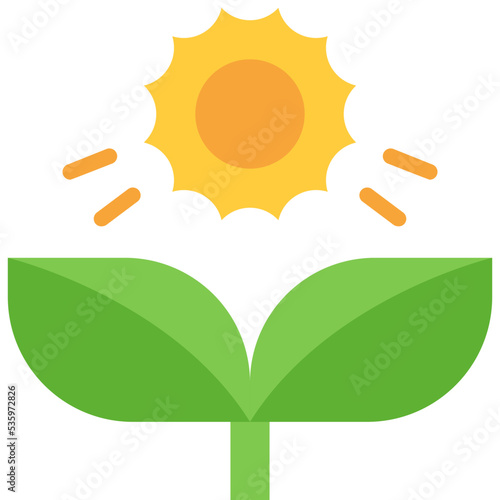 photosynthesis flat icon