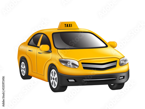 Fototapeta Naklejka Na Ścianę i Meble -  yellow taxi