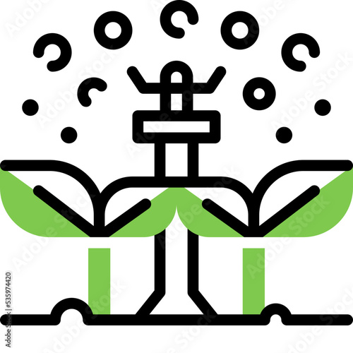 agriculture flat line icon