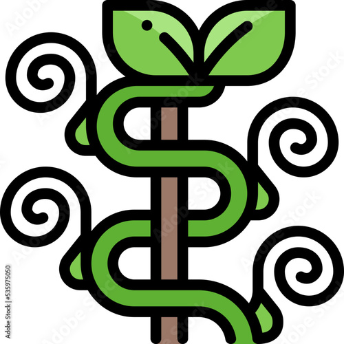 vine filled outline icon