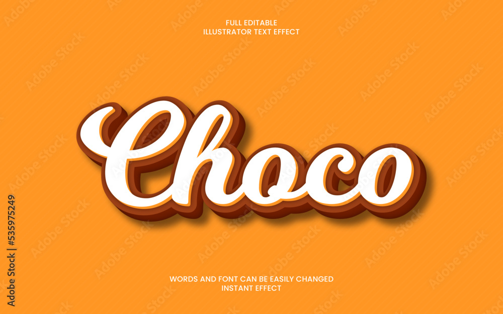 Choco Text Effect