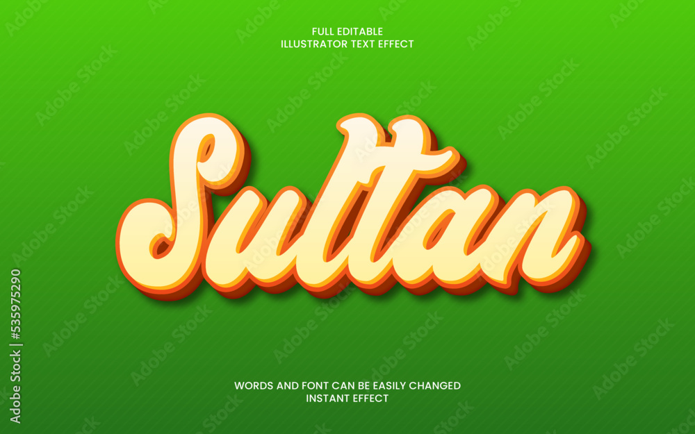 Sultan Text Effect