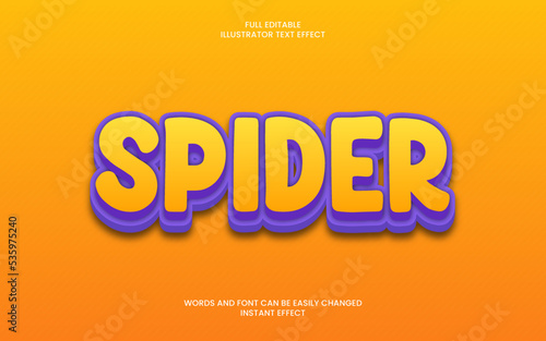 Spider Text Effect