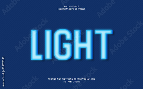 Light Text Effect