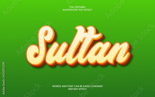 Sultan Text Effect