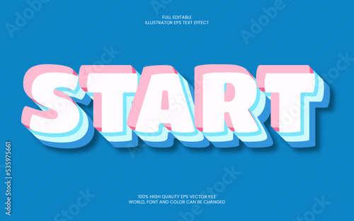 Start Text Effect