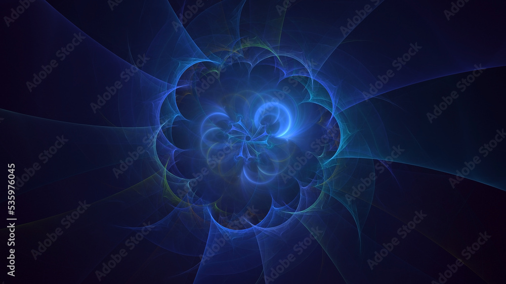 Obraz premium 3D rendering abstract round light background