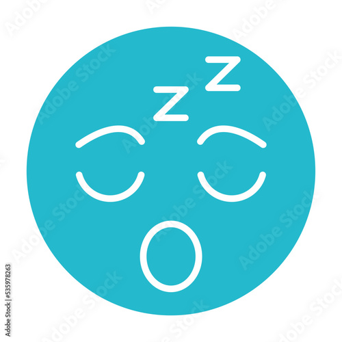 Sleepy Multicolor Glyph Icon