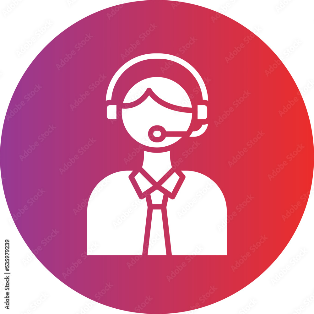 Telemarketer Icon Style Telemarketer Icon Style
