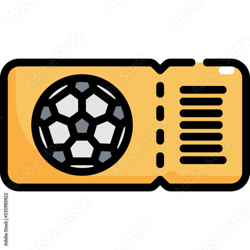 soccer ticket icon