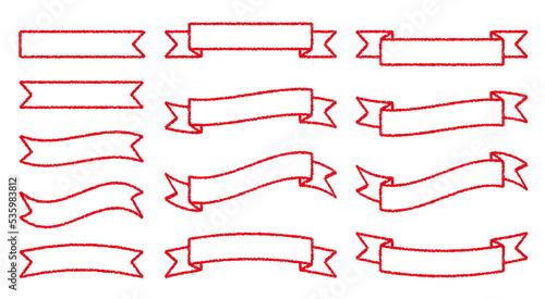 クレヨン素材 装飾 リボンセット