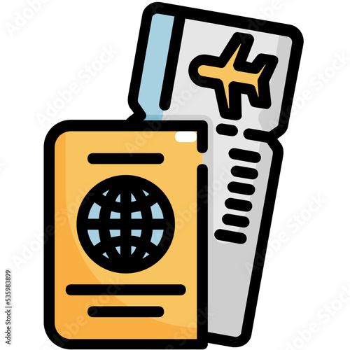 passport flight icon