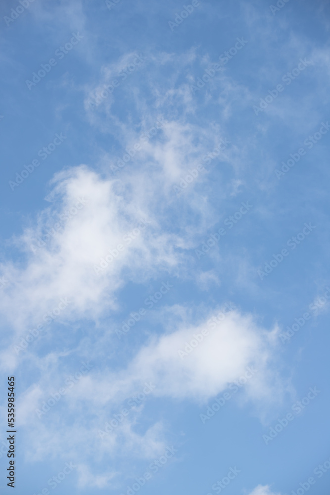 Blue sky with white clouds. Sky background. Blue sky with white clouds. Sky background.