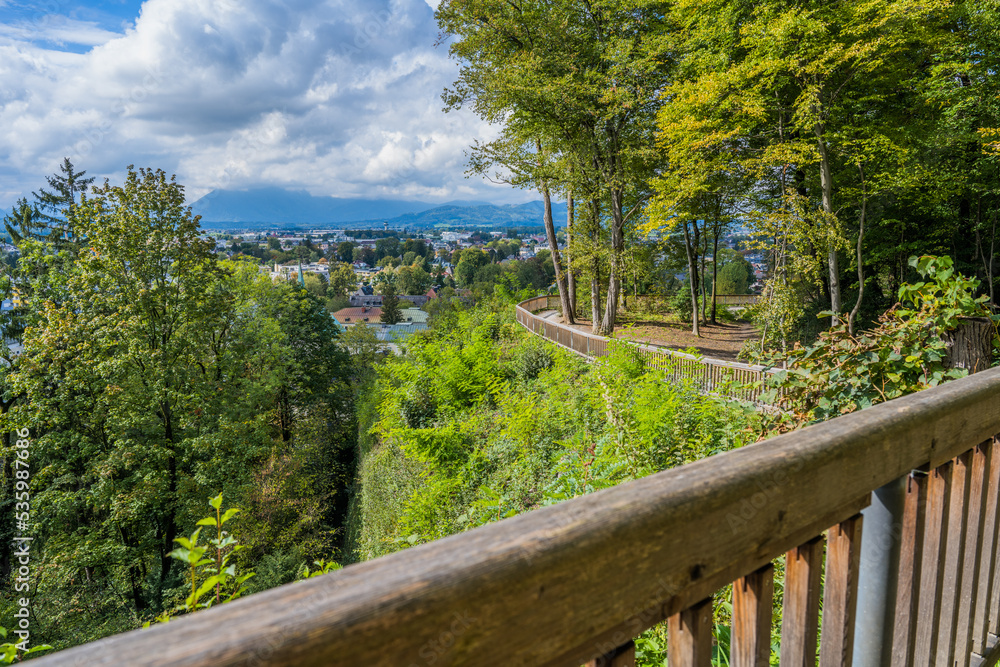 Blick vom Mönchsberg Richtung Staufen Blick vom Mönchsberg Richtung Staufen