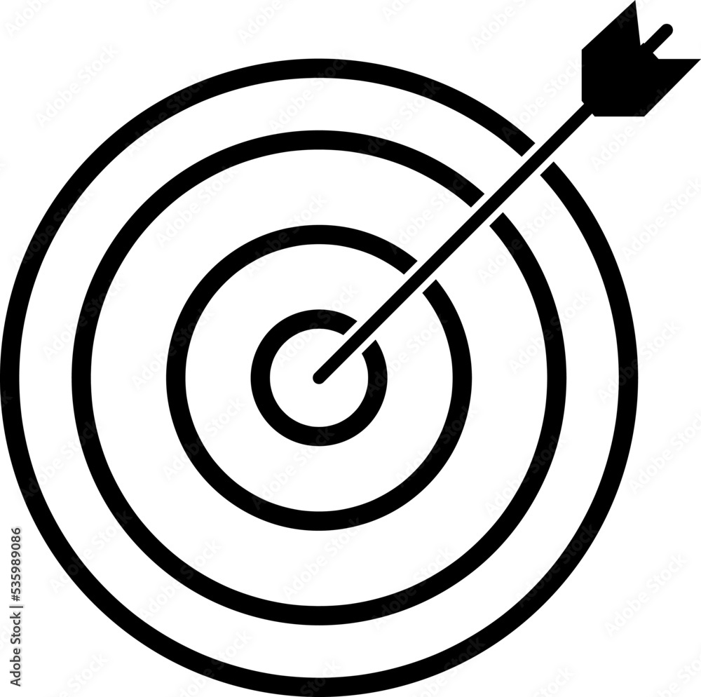 Target Dart Icon Vector Illustration - Vector.eps Target Dart Icon Vector Illustration - Vector.eps