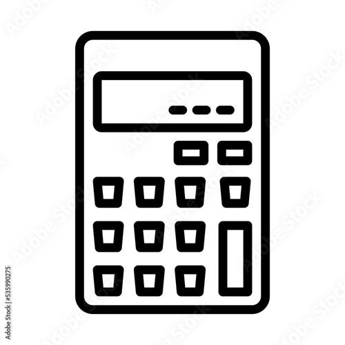 Get a glimpse of calculator line icon 