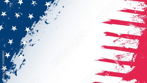 Grunge American flag with copy space. Suitable for event columbs day, independence day and many more events.