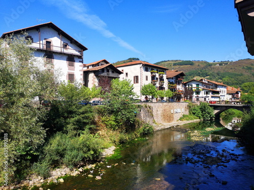 Promotional photo of Elizondo, Navarra, one of the most beautiful towns in Spain, tourist destination,