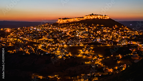 mardin magnificent, mysterious and mystical city views evening texture