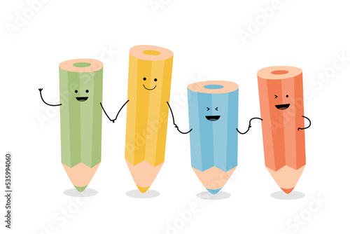 Four Pencil Friends