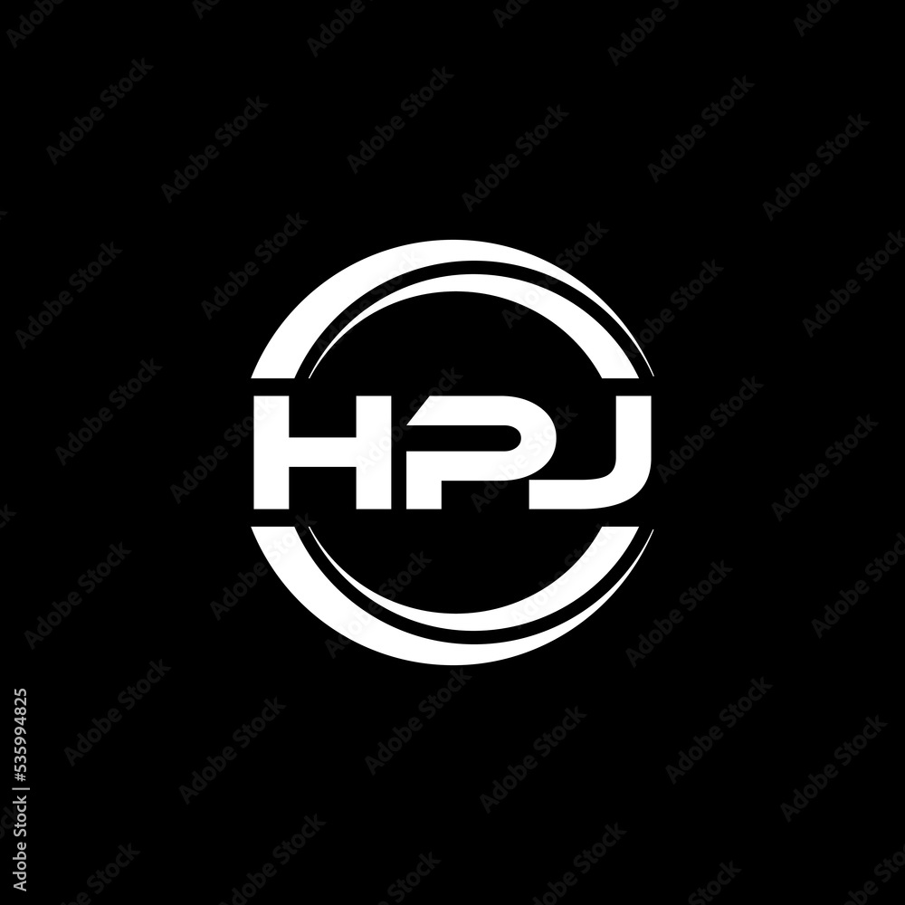 HPJ letter logo design with black background in illustrator, vector logo modern alphabet font overlap style. calligraphy designs for logo, Poster, Invitation, etc. HPJ letter logo design with black background in illustrator, vector logo modern alphabet font overlap style. calligraphy designs for logo, Poster, Invitation, etc.