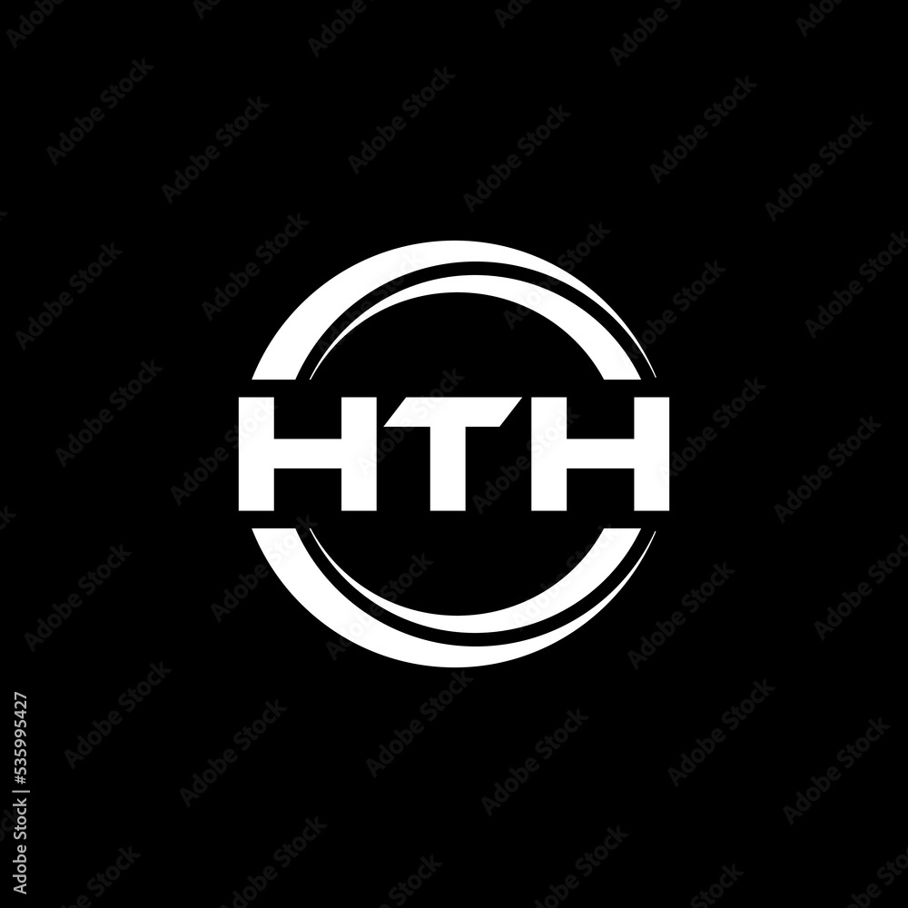 HTH letter logo design with black background in illustrator, vector logo modern alphabet font overlap style. calligraphy designs for logo, Poster, Invitation, etc. HTH letter logo design with black background in illustrator, vector logo modern alphabet font overlap style. calligraphy designs for logo, Poster, Invitation, etc.
