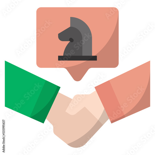 negotiate strategy icon