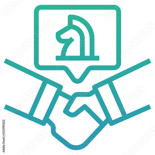negotiate strategy icon