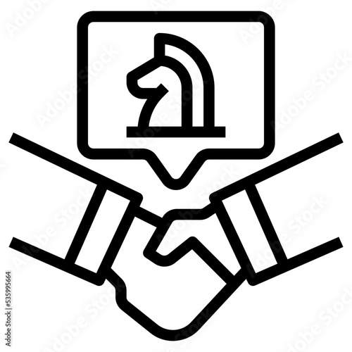 negotiate strategy icon