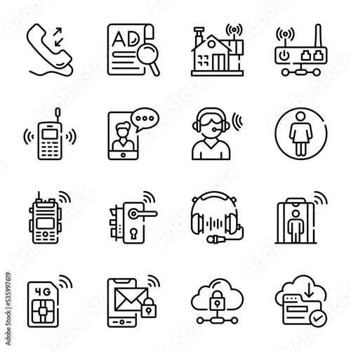 Pack of IOT Line Icons

