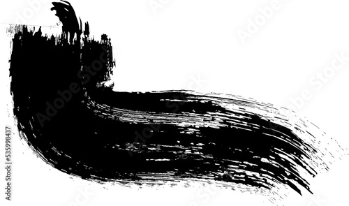brush strokes. vector paintbrush . grunge design elements.