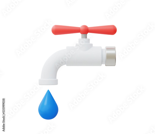 3d Realistic Save water vector illustration.