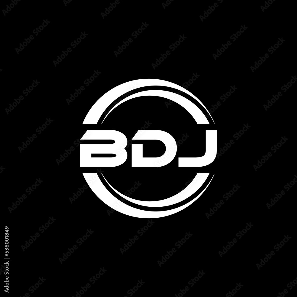BDJ letter logo design with black background in illustrator, vector logo modern alphabet font overlap style. calligraphy designs for logo, Poster, Invitation, etc. BDJ letter logo design with black background in illustrator, vector logo modern alphabet font overlap style. calligraphy designs for logo, Poster, Invitation, etc.