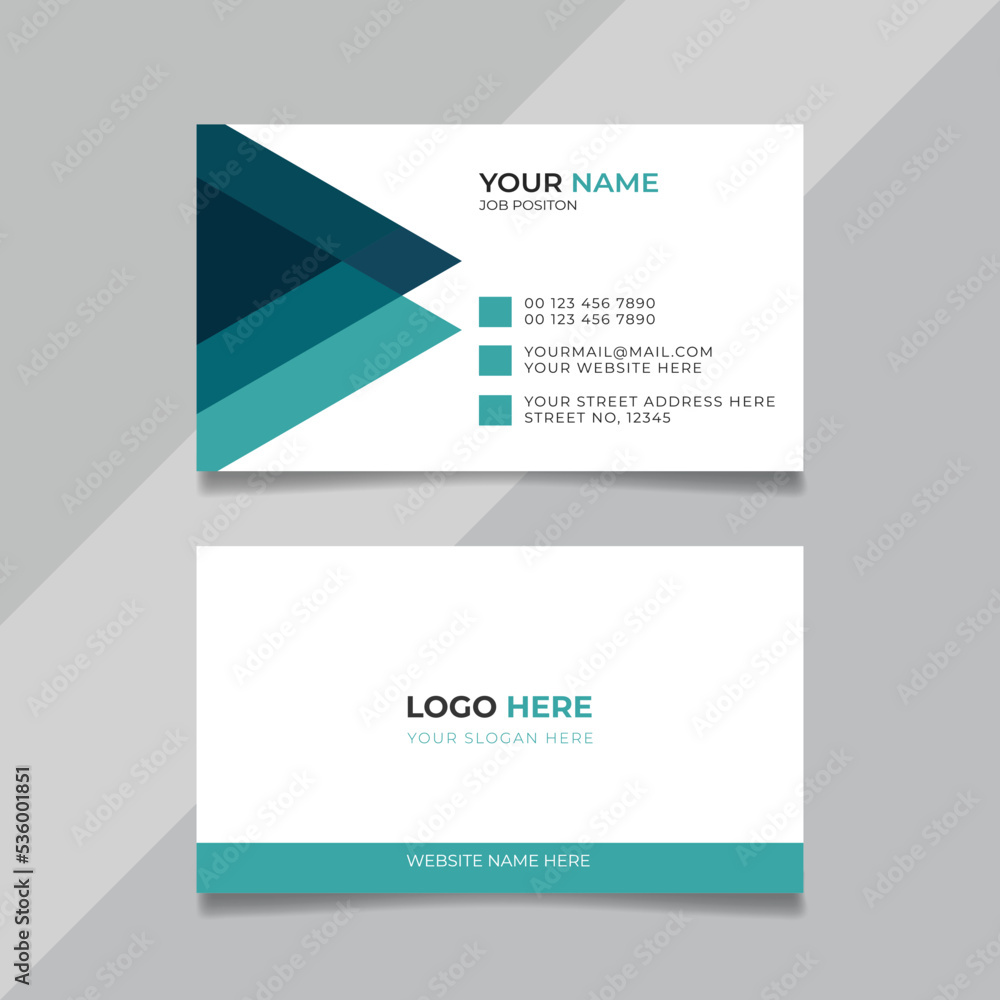 Fototapeta premium corporate business card design