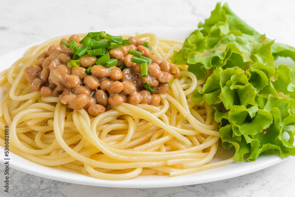 納豆スパゲッティー 納豆スパゲッティー