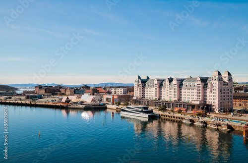 view of Oslo Havnelager building from the National Opera House © romet6