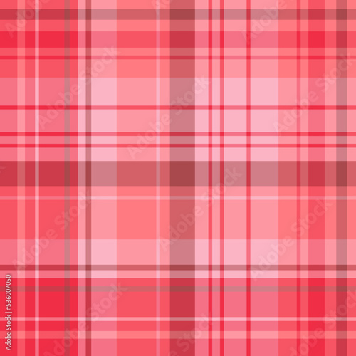 Seamless pattern in lovely red and pink colors for plaid, fabric, textile, clothes, tablecloth and other things. Vector image.