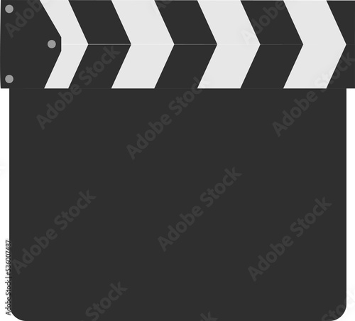 Valokuva Design template of capperboard, slapstick, filmmaking device