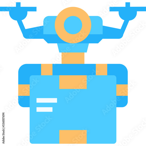 Drone delivery icon symbol element