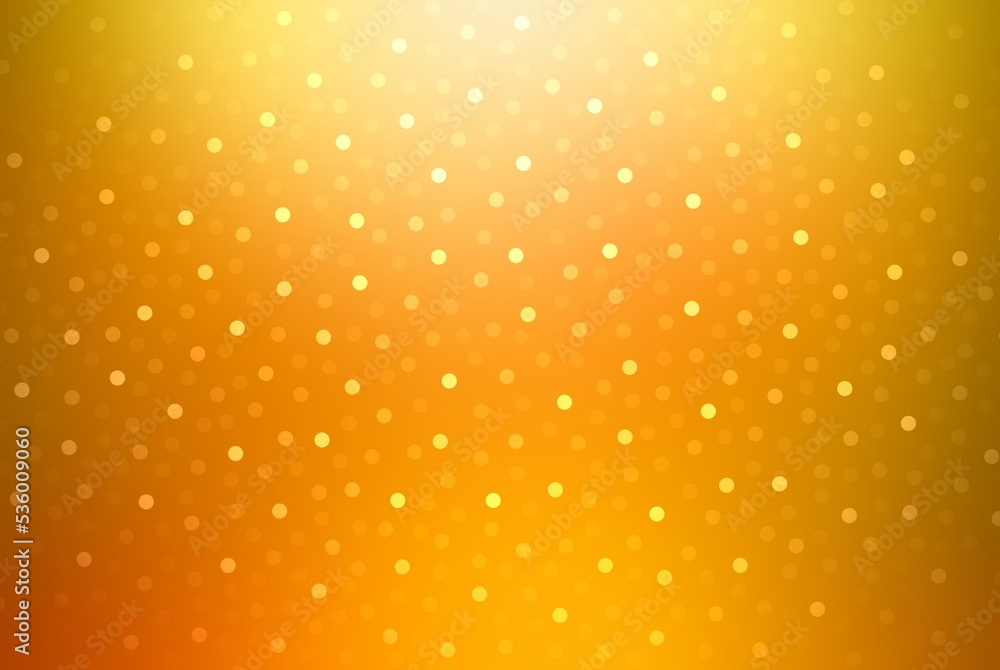 Bright yellow sparkling bokeh empty glowing background for autumn holidays design.