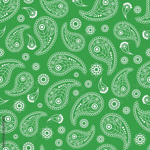 Seamless pattern with ornaments for bandana