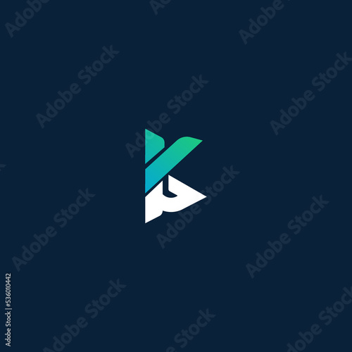 K, KG, GK Latter Logo Template vector Abstract Monogram Symbol