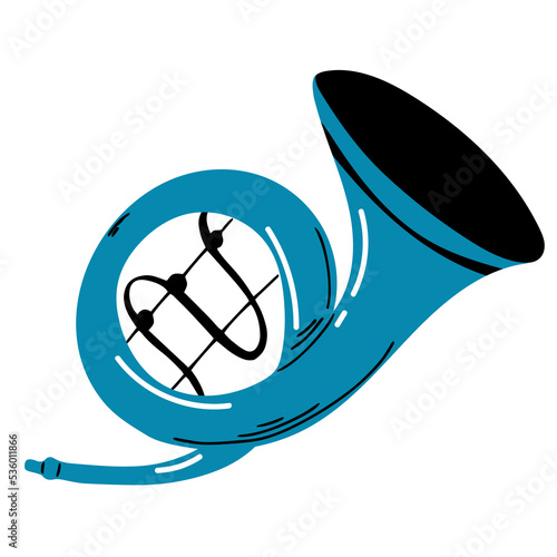 icon. trumpet. vector illustration isolated on white
