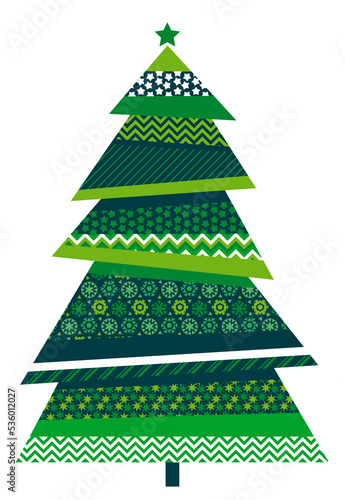 Christmas tree geometric co...