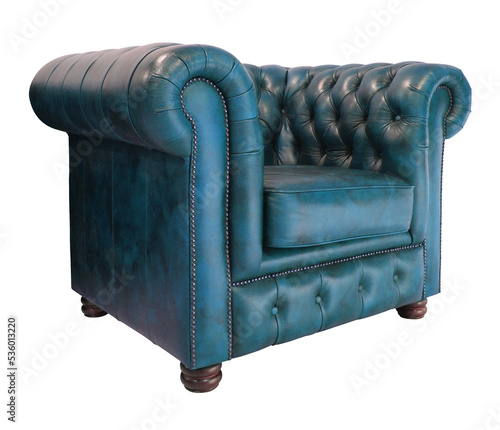 Classic leather armchair